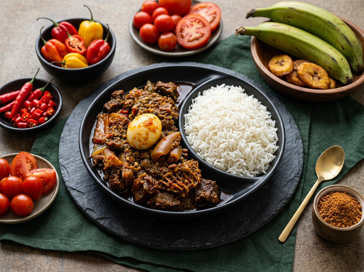 Ayamase and White Rice
